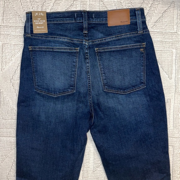 Madewell 10” High Rise Skinny Jeans - 28 NWT - Picture 3 of 8